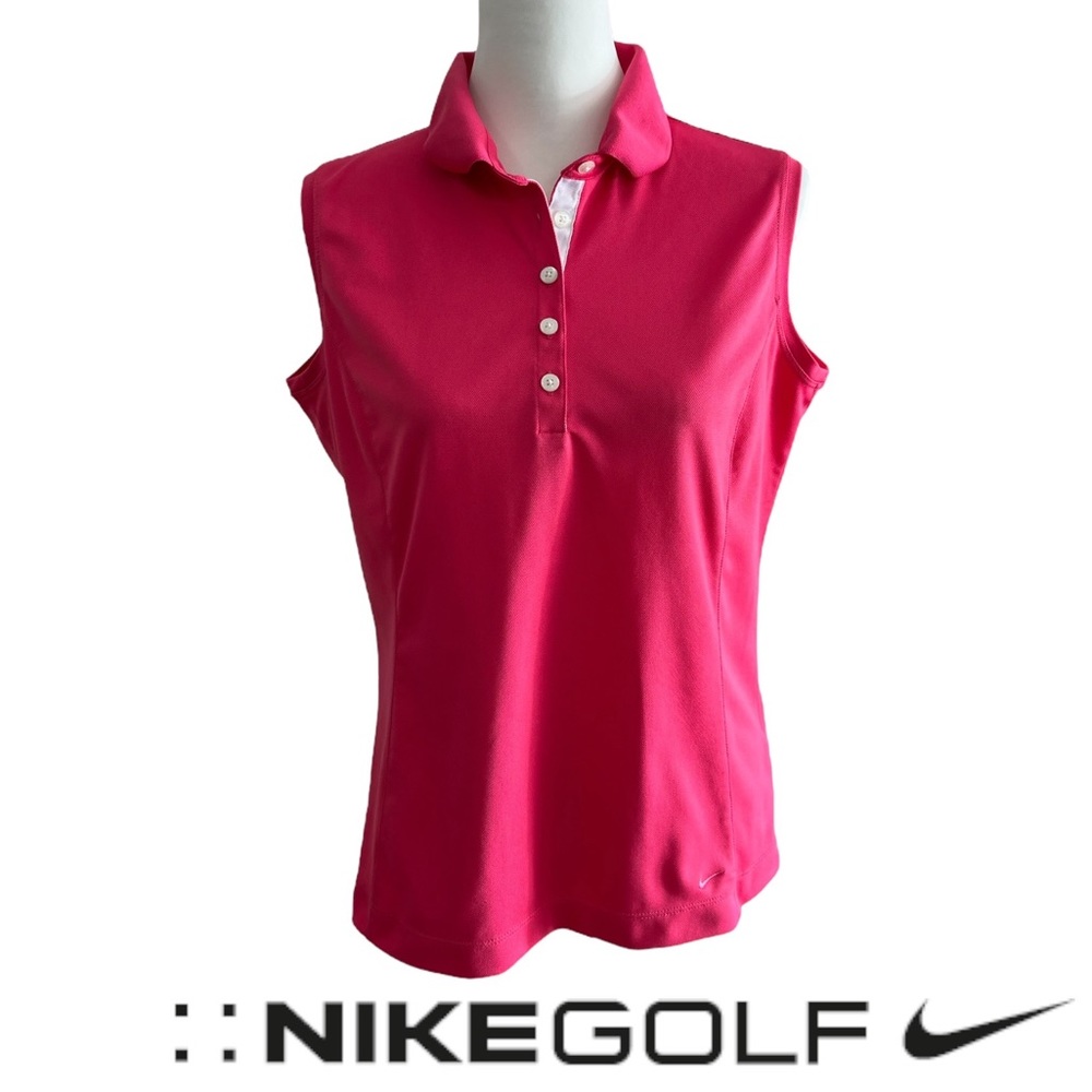 Nike Women's Pink Sleeveless Golf Top